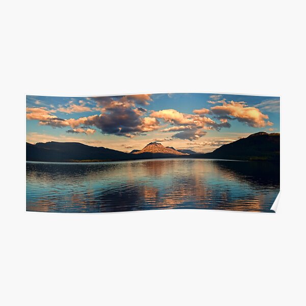 Dusk at Loch Maree-Highlands of Scotland. Poster
