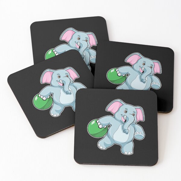 Item preview, Elephant at Bowling with Bowling ball designed and sold by Snabdesign84.
