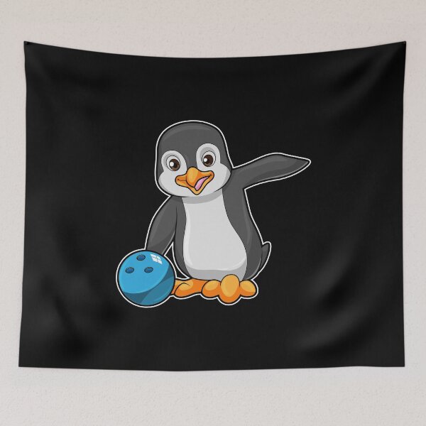 Item preview, Penguin at Bowling with Bowling ball designed and sold by Snabdesign84.
