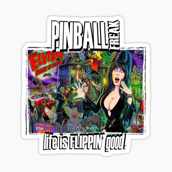 Flipper freak - Elvira House of Horrors Sticker