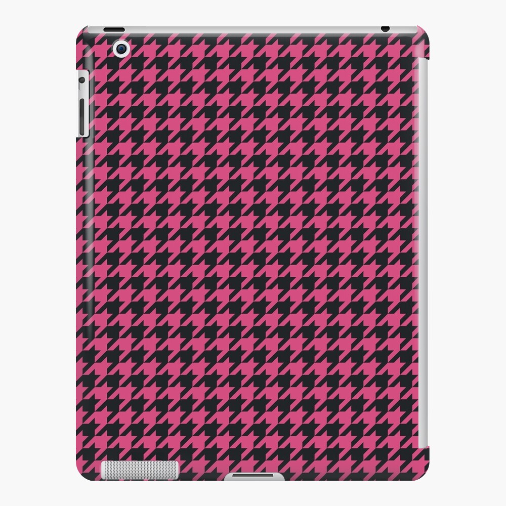 Pink and Black Houndstooth Pattern | Art Board Print