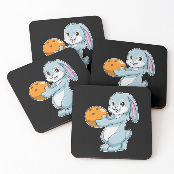 Item preview, Rabbit at Bowling with Bowling ball designed and sold by Snabdesign84.