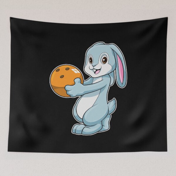 Item preview, Rabbit at Bowling with Bowling ball designed and sold by Snabdesign84.