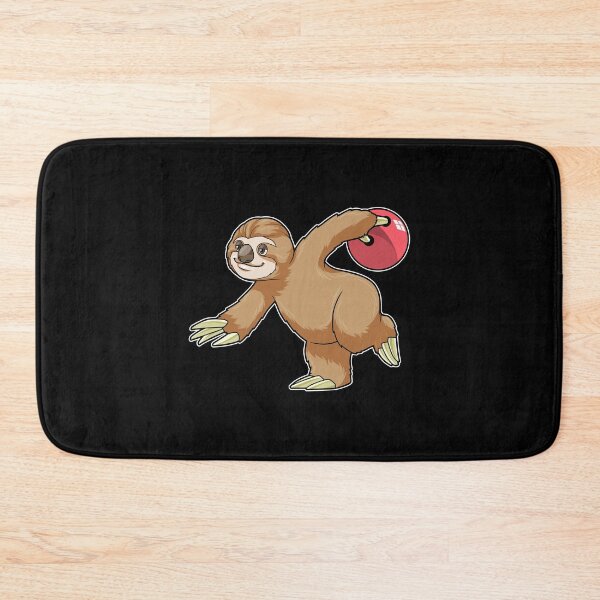 Item preview, Sloth at Bowling with Bowling ball designed and sold by Snabdesign84.