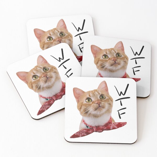 Item preview, Cute Cat WTF  designed and sold by DesignsbyMaeve.