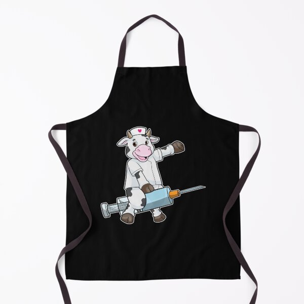 Item preview, Cow as Nurse with Heart & Syringe designed and sold by Snabdesign84.