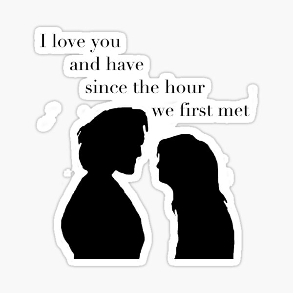 since-the-hour-we-first-met-sticker-for-sale-by-irenuccia-redbubble