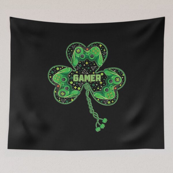 Item preview, St Patricks Day Gaming Boys Video Game Gaming T-Shirt designed and sold by Lukifo-Mission.