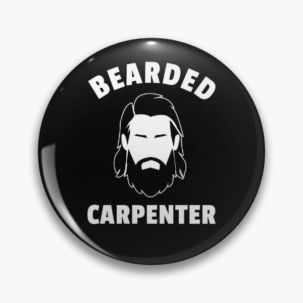 Item preview, Bearded Carpenter Cool Beard Quote designed and sold by sillyquestions.