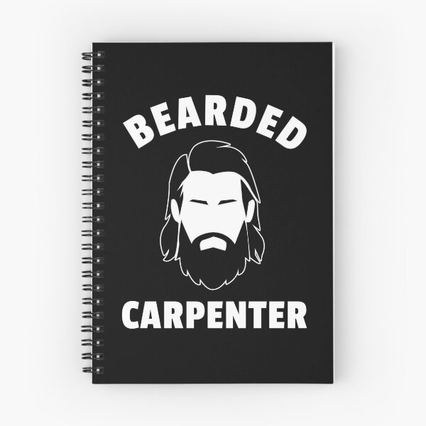 Item preview, Bearded Carpenter Cool Beard Quote designed and sold by sillyquestions.
