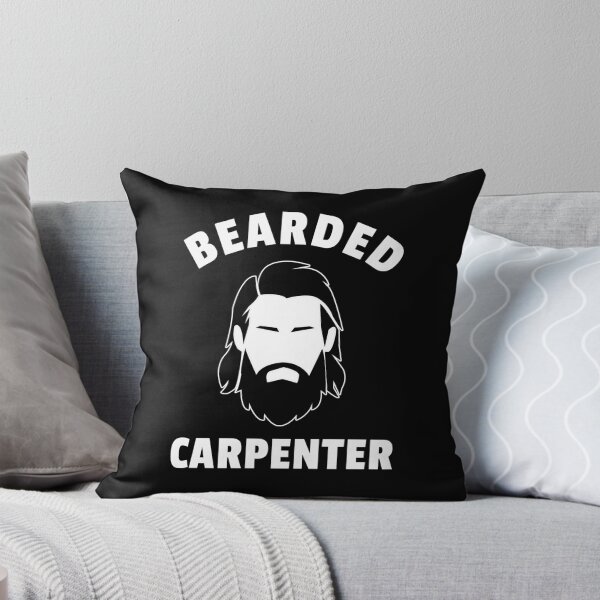 Item preview, Bearded Carpenter Cool Beard Quote designed and sold by sillyquestions.