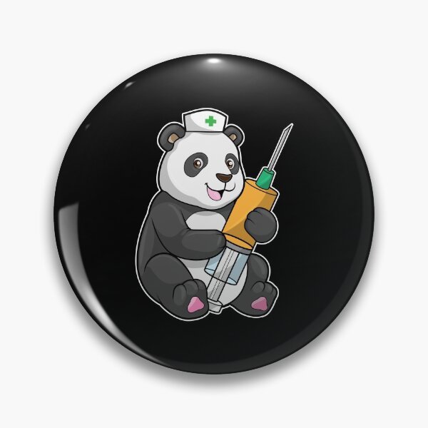 Item preview, Panda as Nurse with Syringe designed and sold by Snabdesign84.