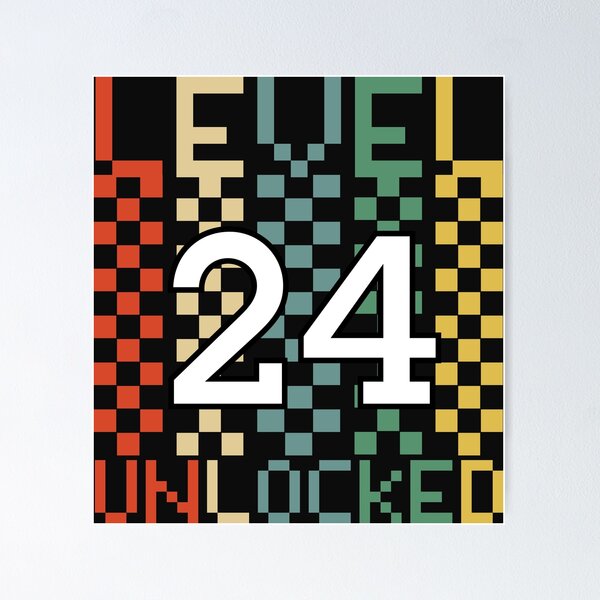 Item preview, 24st Birthday Cool Retro Birthday Gift  designed and sold by Benomi.