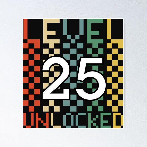 Item preview, 25st Birthday Cool Retro Birthday Gift  designed and sold by Benomi.