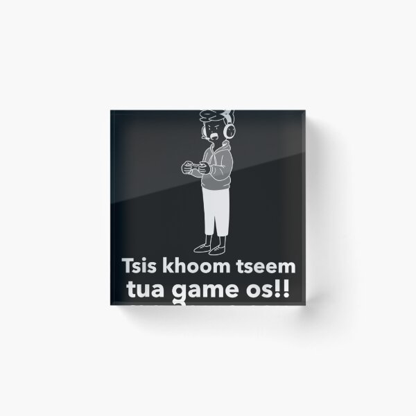 Item preview, Tsis khoom tseem tua game os!! T-Shirt designed and sold by Lukifo-Mission.