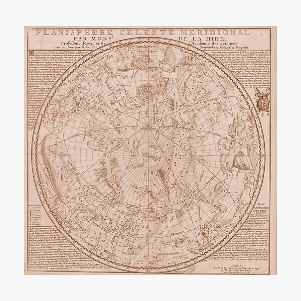 Item preview, Northern and Southern Celestial Planispheres designed and sold by AM FineArtPrints.