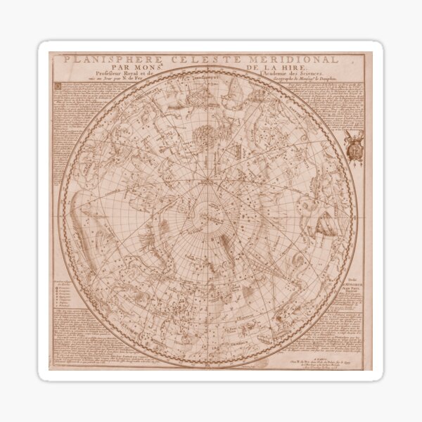 Item preview, Northern and Southern Celestial Planispheres designed and sold by AM FineArtPrints.
