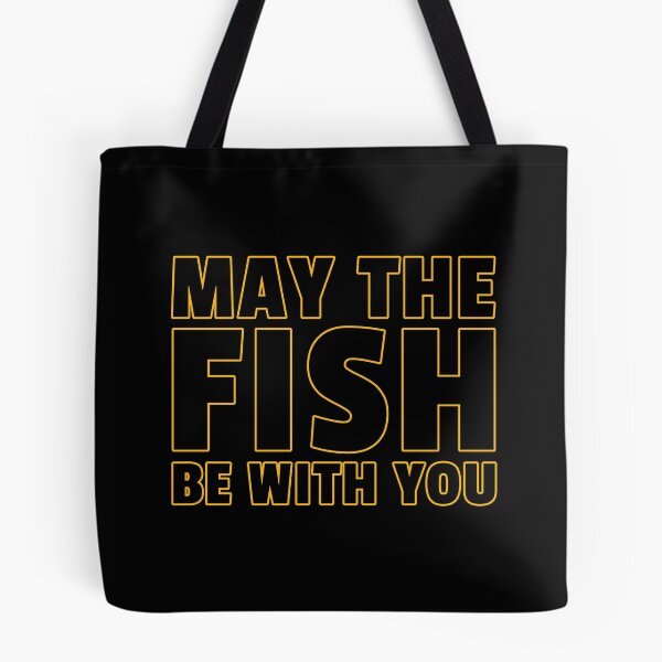 Item preview, May The Fish Be With You Fishing Quote designed and sold by sillyquestions.