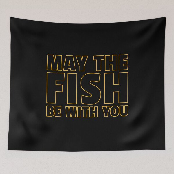 Item preview, May The Fish Be With You Fishing Quote designed and sold by sillyquestions.