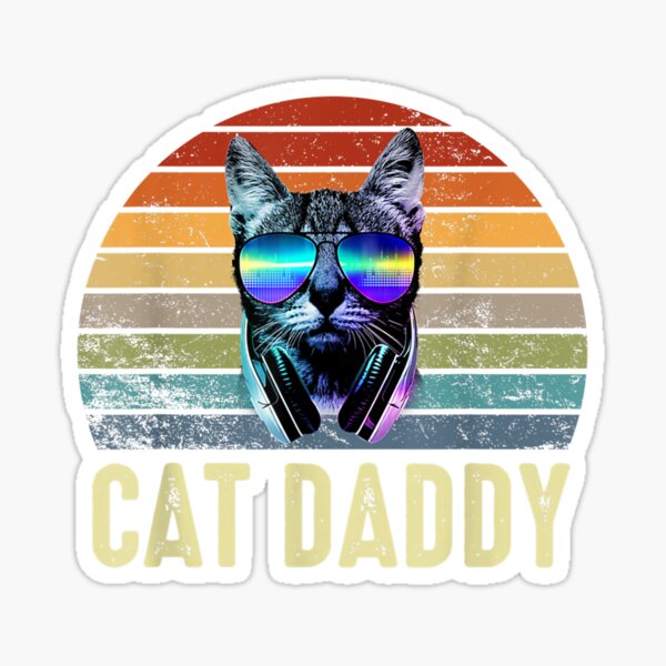Cat Daddy Stickers Redbubble