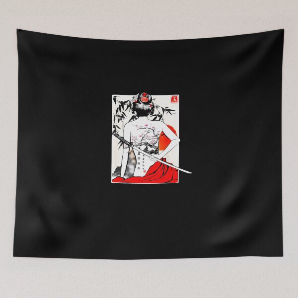 Item preview, Japanese Samurai Culture Scenery Vintage Sakura Cherry Gift designed and sold by HarmanEmy.