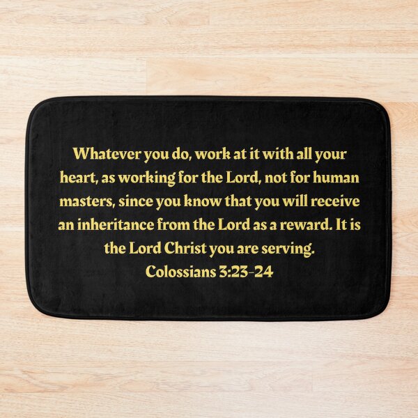 Item preview, Bible Verse Colossians 3:23-24 designed and sold by Prayingwarrior.