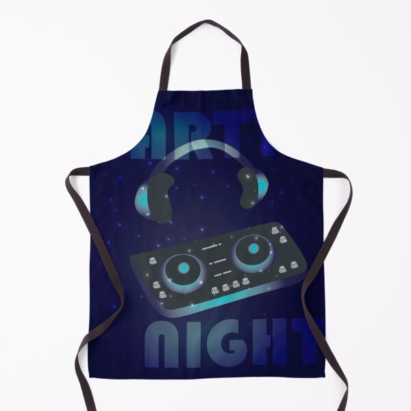 Item preview, Night dance party music poster or flyer template with glowing dj mixer and head phones designed and sold by Familyshmot.