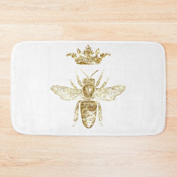 Item preview, Royal King or Queen Bee Design Hand Drawn Vintage Look Artwork Gold  designed and sold by atlastroy.
