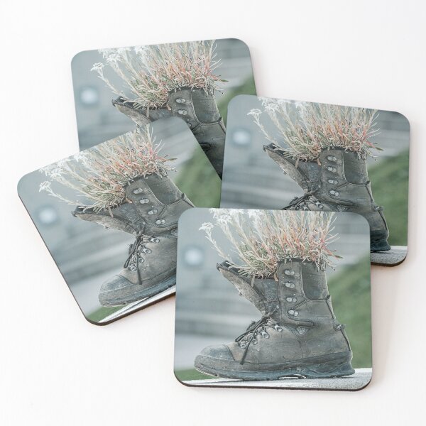 Item preview, Hiking boot with flowers photo designed and sold by Melissa Peltenburg.