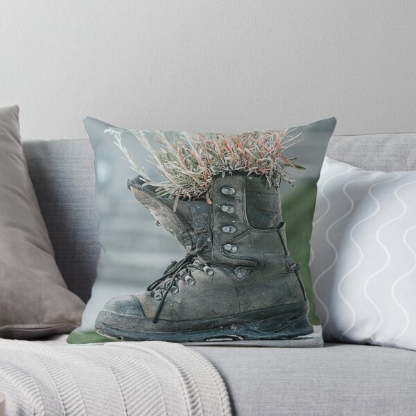 Item preview, Hiking boot with flowers photo designed and sold by Melissa Peltenburg.
