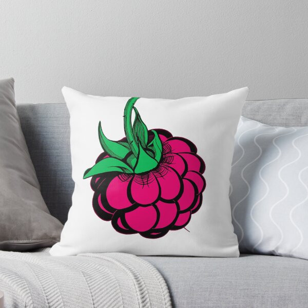 Item preview, stylized black pink green berry raspberry designed and sold by nataliavavilina.