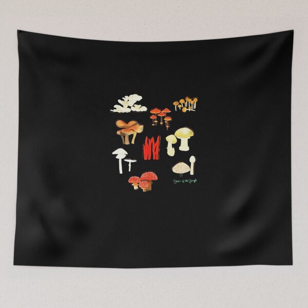 Item preview, Poisonous Mushrooms Fungi Original Art by California Artist designed and sold by HarmanEmy.