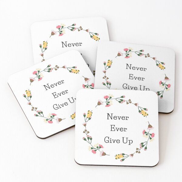 Item preview, Never ever give up boho wreath designed and sold by Andevries.