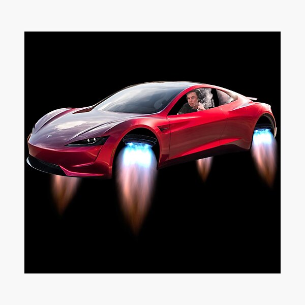 Item preview, Special Edition Tesla Roadster with Elon designed and sold by FunGuru.