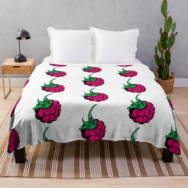 Item preview, stylized black pink green berry raspberry designed and sold by nataliavavilina.