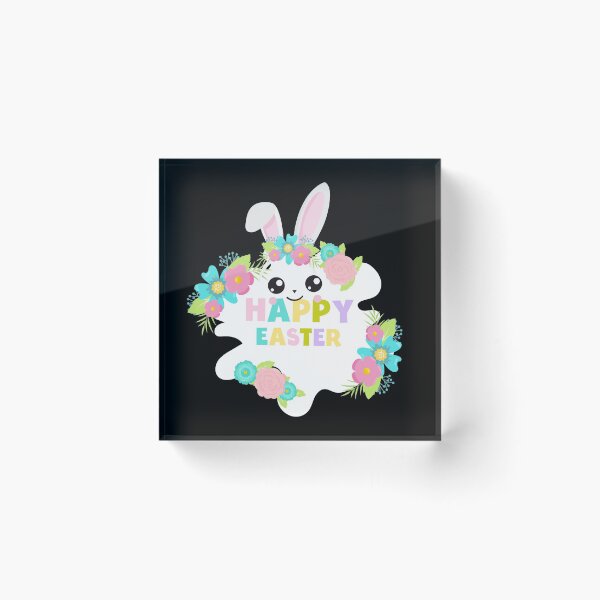 Item preview, Happy Easter Bunny Flower 2022 designed and sold by dreamofdenim.