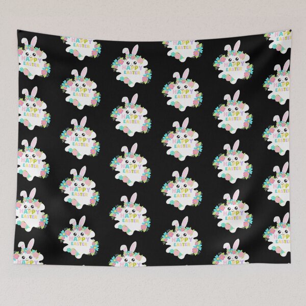 Item preview, Happy Easter Bunny Flower 2022 designed and sold by dreamofdenim.