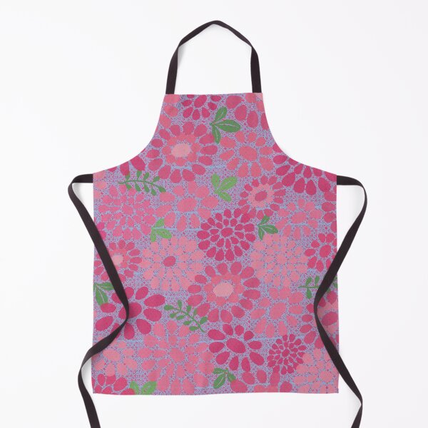 Item preview, Flowers on broken blue denim designed and sold by Soramame.