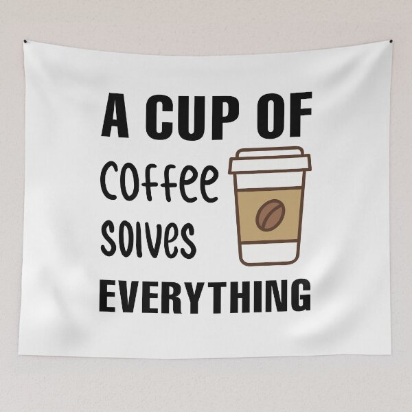 Item preview, A Cup Of Coffee Solves Everything Trending Gift For Coffee Lovers designed and sold by Yecool.
