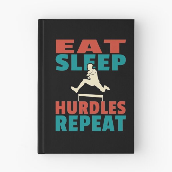 Item preview, Eat Sleep Hurdles Repeat Cool Sports Athletics Quote designed and sold by sillyquestions.