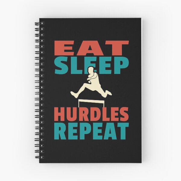 Item preview, Eat Sleep Hurdles Repeat Cool Sports Athletics Quote designed and sold by sillyquestions.