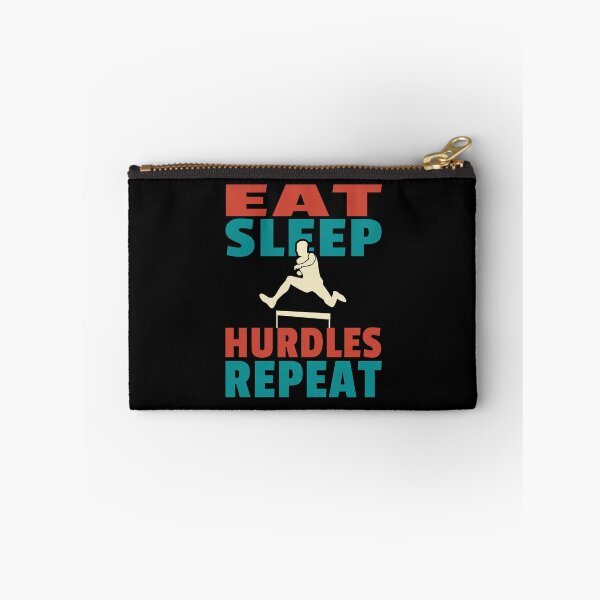 Item preview, Eat Sleep Hurdles Repeat Cool Sports Athletics Quote designed and sold by sillyquestions.