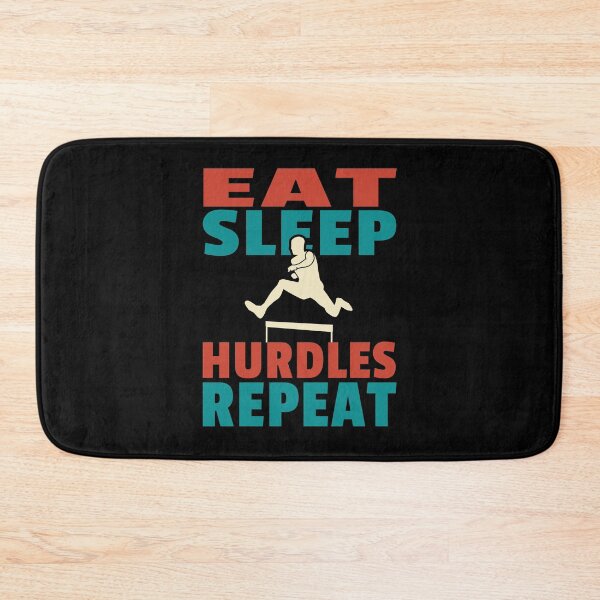 Item preview, Eat Sleep Hurdles Repeat Cool Sports Athletics Quote designed and sold by sillyquestions.