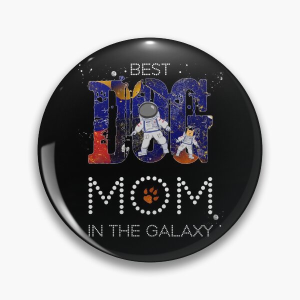 Item preview, Best Dog Mom in Galaxy Funny Vintage Space Planets Astronaut designed and sold by r-silver.