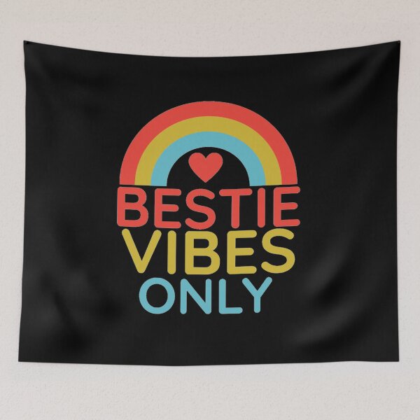 Item preview, bestie vibes only design designed and sold by Dreamofstyle7.