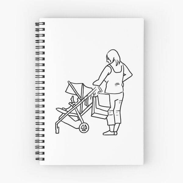Item preview, Mother Shopping with Baby designed and sold by PrileyRileyArt.