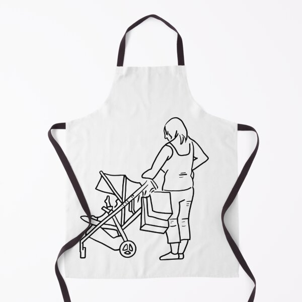 Item preview, Mother Shopping with Baby designed and sold by PrileyRileyArt.