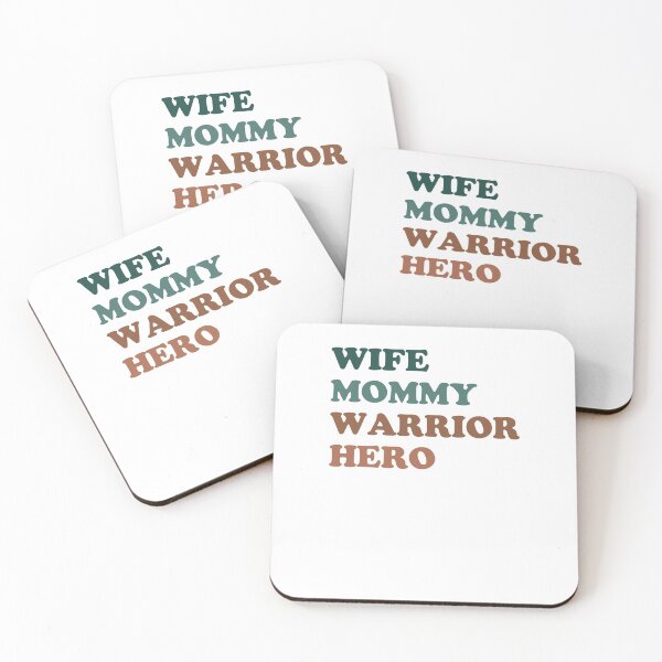 Item preview, WIFE, MOMMY, WARRIOR, HERO designed and sold by SerenaMinimal.