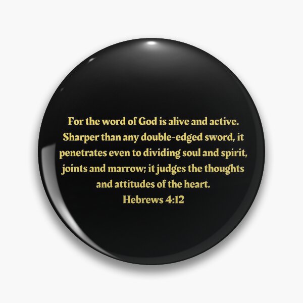 Item preview, Bible Verse Hebrews 4:12 designed and sold by Prayingwarrior.