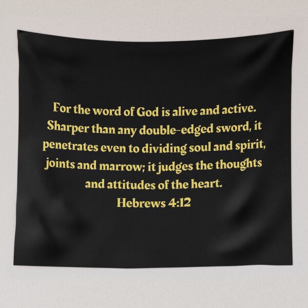 Item preview, Bible Verse Hebrews 4:12 designed and sold by Prayingwarrior.